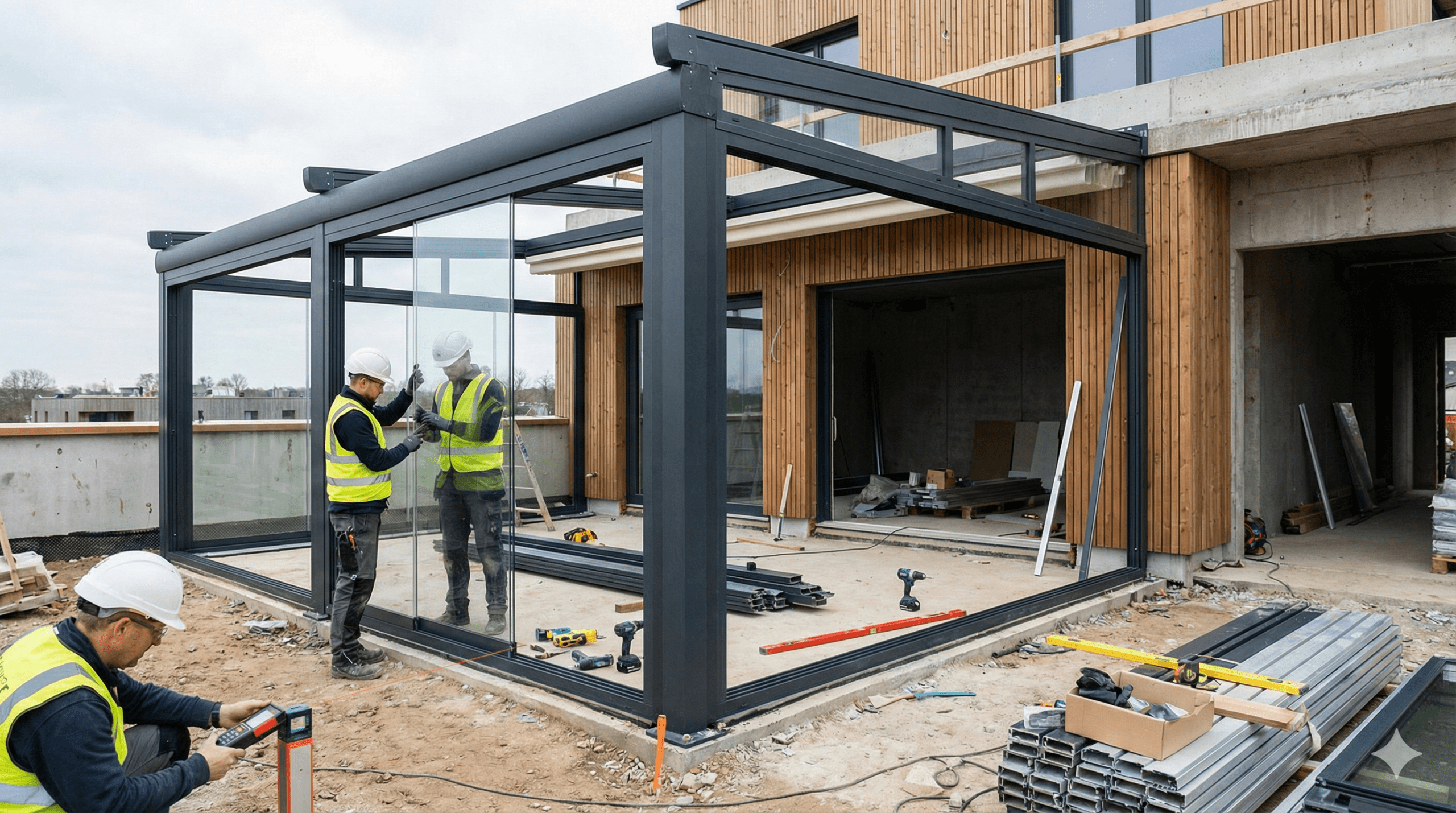 Proiect real de terasă în timpul execuției, analizat și ajustat pe șantier