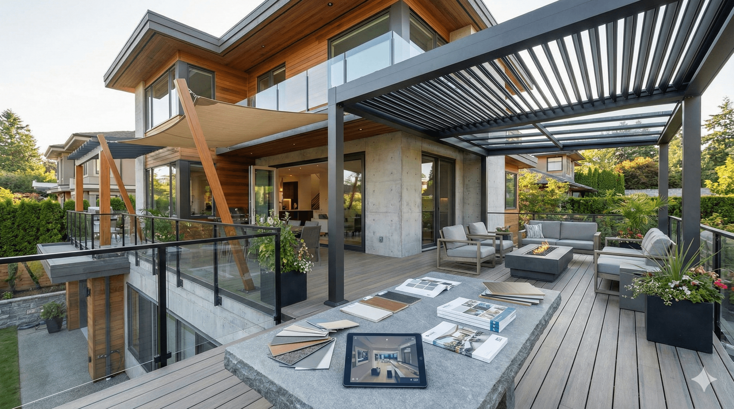 terasă utilizată zilnic cu soluție de acoperire corect aleasă